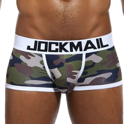 Jockmail Ropa Interior for Hombre Caliente Boxers Camouflage Nylon Slip Quick-drying Sports Lingeriefrom 18 for Men Panties Lot