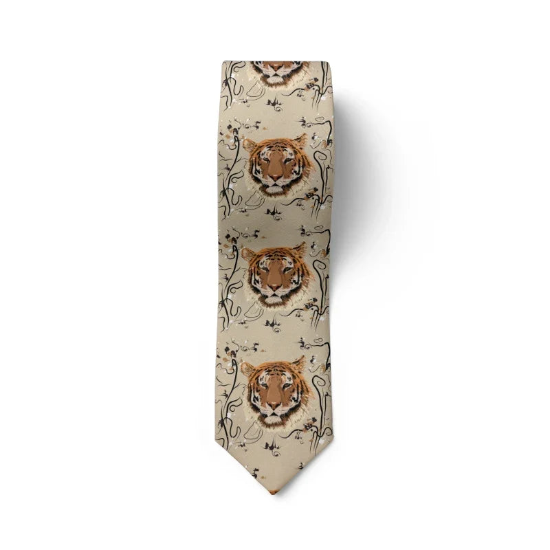 Funny little dinosaur men's tie unisex 8cm business dating tie novelty snakeskin egg tie party tie holiday gift