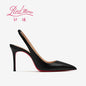 Heeled sandals Red Shiny Bottoms Naked color luxury Hollow 2026 New Elegant High Heels Sexy Slingbacks Ladies Shoes Women shoes
