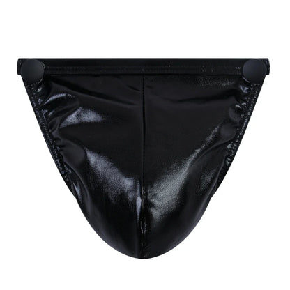 Men's Jockstraps Underwear Jock with Removable Codpiece 'Big Bulge' PU Men Sexy G String Thong Penis Pouch Strap Harness