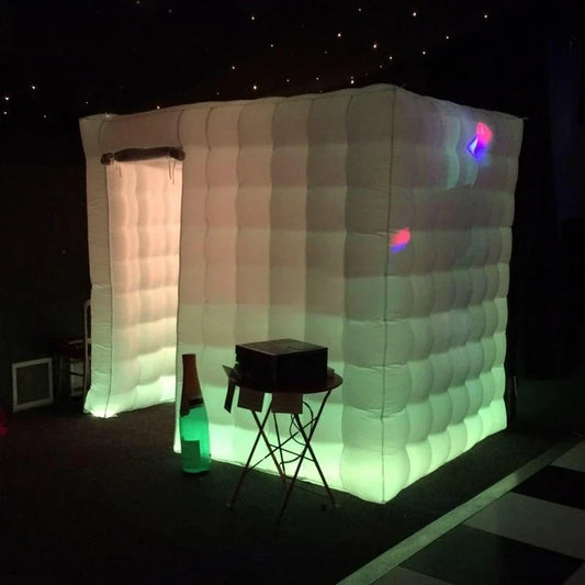 2025 Attractive Portable Lighted Inflatable Photo Booth LED Lighted Inflatable Photo Backdrops For Sale