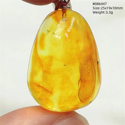 Natural Amber Pendant From Baltic Flower Yellow Amber Water Drop Women Men Jewelry Reiki Stone Women Men AAAAAAA