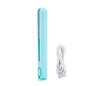 Heating Straightening Iron Mini 2 in 1 Hair Straightener USB Ceramics Heating Straightening Curling Flat Iron