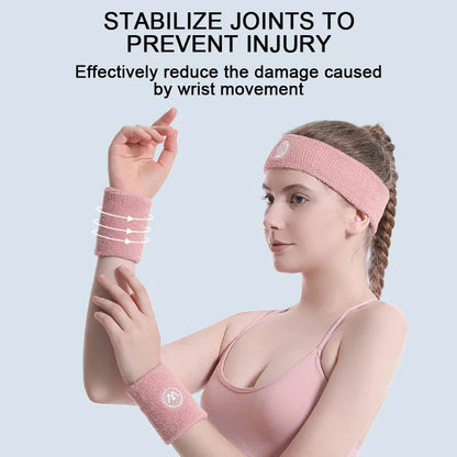 GOBYGO Exercise Headband Wristband Set