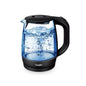 Sonifer 1.7L Glass Electric Kettle SF-2079, 2200W Fast Boil, Cordless, Blue LED Light, Auto Shut-Off, Dry Boil Protection