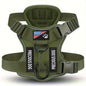 Anti-Pull Tactical Dog Harness with Night Reflective Strips, Heavy-Duty Nylon Military-Grade Vest-Style Leash for Large Dog