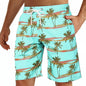 Men's Hawaiian Swim Trunks Surf Trunks Palm Tree Shorts Fashion Street Trend Casual Daily Vacation Elastic Waist Design Clothing