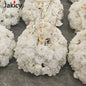 Red White Customized Artificial Rose Delphinium 50cm Flower Ball Wedding Decor Table Centerpieces Flower Decor Event Road Props