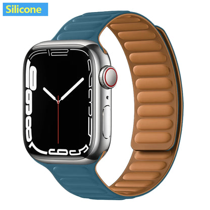 Apple Watch Magnetic Link Band, Leather or Silicone