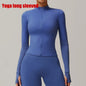 FitFlex Long Sleeve Zip Yoga Crop Top Jacket