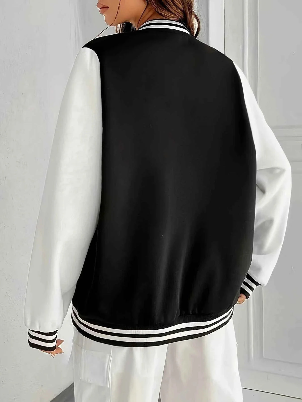 Women's Fleece Varsity Baseball Jacket
