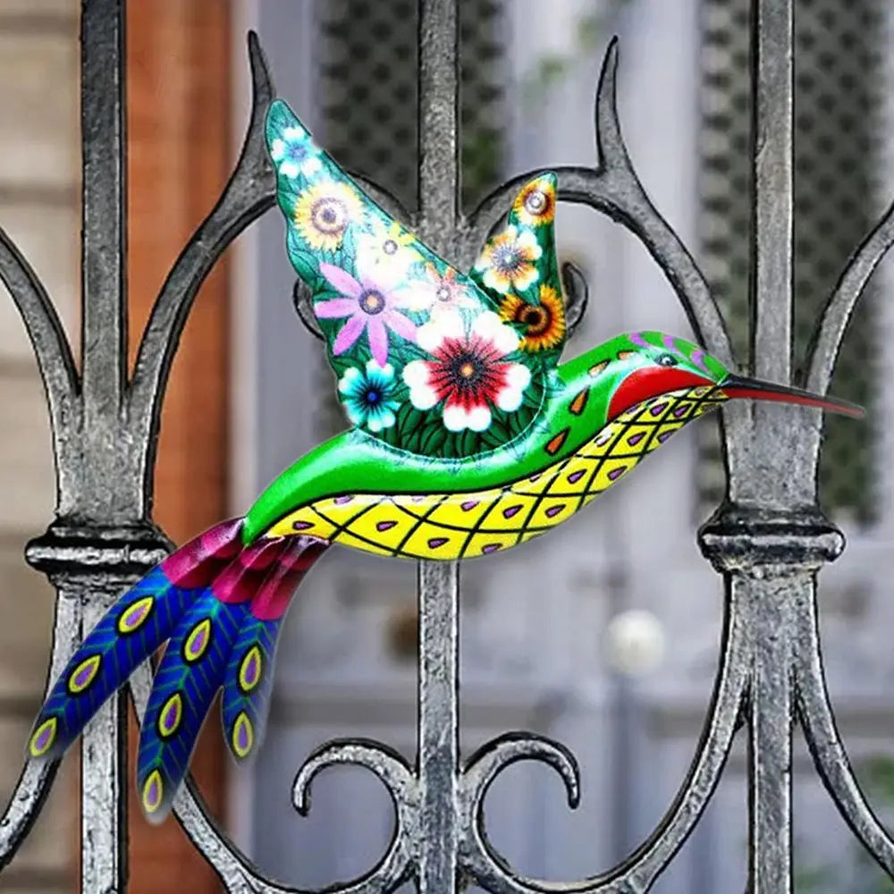 Metal Hummingbird Bird Wall Decor