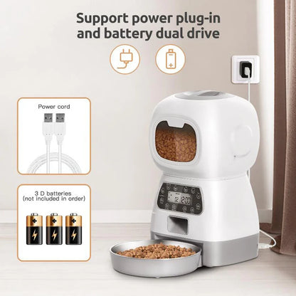 3.5l Automatic Pet Feeder for Cats Wifi Smart Swirl Slow Dog Feeder