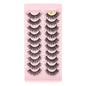 SHIDISHANGPIN 3/5/16 Pairs Natural Long False Eyelashes Dramatic Fluffy 3D Mink Lashes Wispy Wholesale Eye Lashes Thick Cils