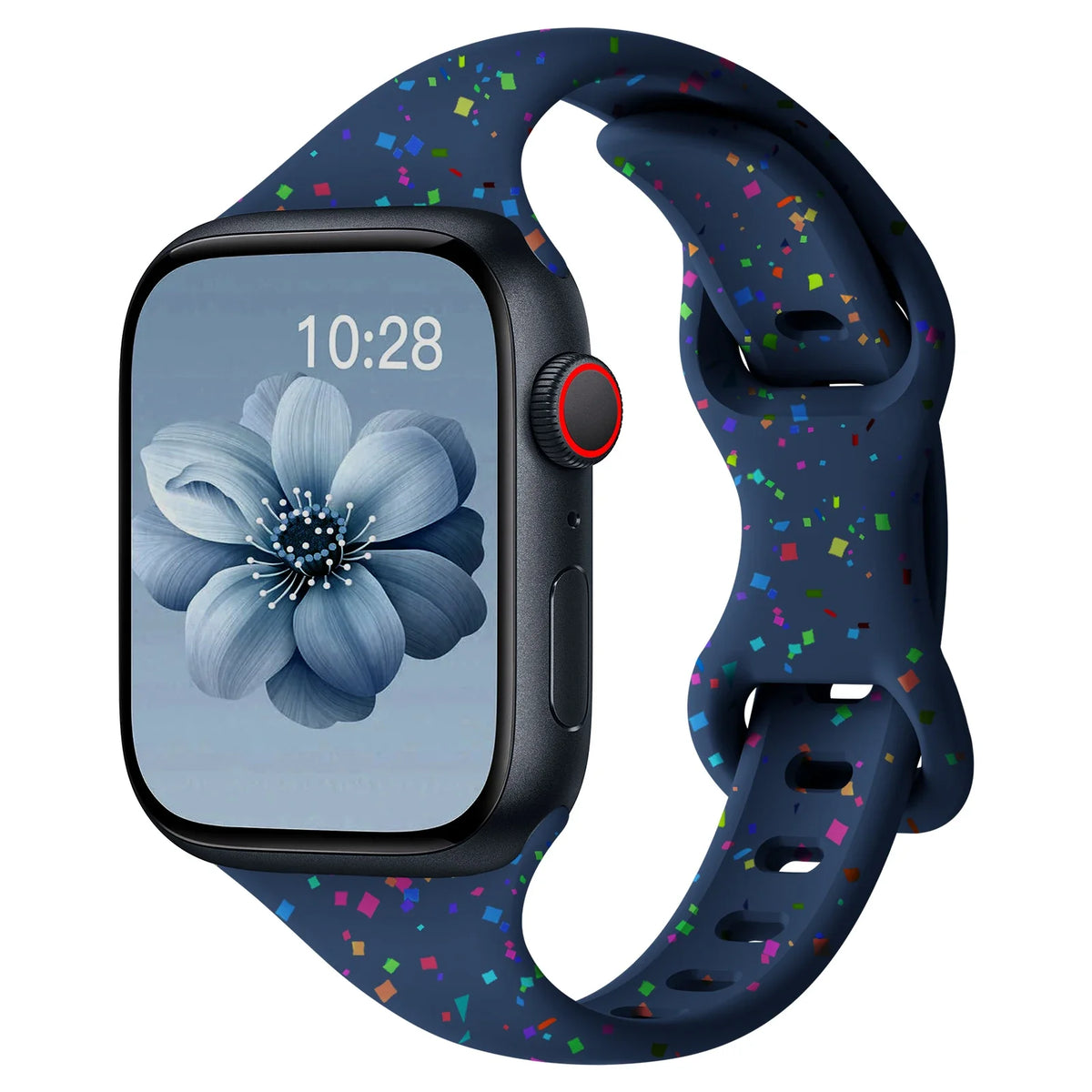 Apple Watch Slim Confetti Speckle Silicone Band
