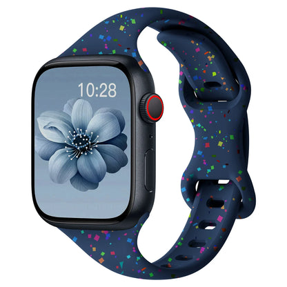 Apple Watch Slim Confetti Speckle Silicone Band