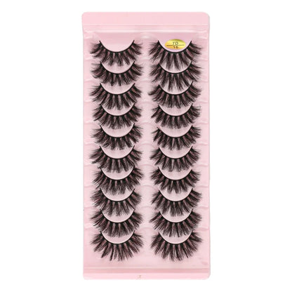 SHIDISHANGPIN 3/5/16 Pairs Natural Long False Eyelashes Dramatic Fluffy 3D Mink Lashes Wispy Wholesale Eye Lashes Thick Cils