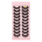 SHIDISHANGPIN 3/5/16 Pairs Natural Long False Eyelashes Dramatic Fluffy 3D Mink Lashes Wispy Wholesale Eye Lashes Thick Cils