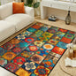 Special Red Blue Area Rug Carpet Machine Washable Mat Living Room Vintage Style Classic Oriental Traditional Carpet Boho Mats