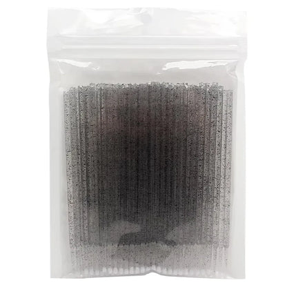 100PCS Micro Swab Applicator Eyelash Cleaning Brush Lash Extension Micro Brushes Cotton Swab Individual Eyelashes Removing Tool