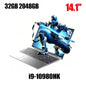 2026 I9 Windows 11 Laptop Intel CORE I9-10980HK Notebook 14.1 Inch 16GB RAM 1TB 2TB SSD 1920*1080HD Gaming Laptops Pc Gamer
