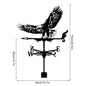 Metal Weather Vane Rustproof Cartoon Animals Sea Rover Wind Direction Indicator for Outdoor Patio Roof Gardens Decoration New