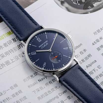 SEESTERN 2024 New Men Watch Automatic Business Wristwatches ST1701 Movement Ultra Thin Clock Top Brand Luxury  Fashion Casual