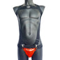 Sets Men Bodysuit Suspender Jumpsuits Nylon Jock Strap Harness Gay Underwear Jockstrap Laser Faux Leather Removable Penis Pouch