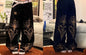 Y2K Gothic Punk Baggy Pants Women Red White Tribal Flame Print Wide Leg Trousers Vintage Grunge Streetwear Alt Clothing
