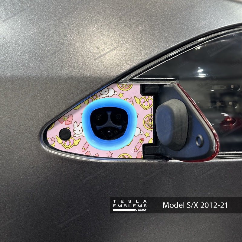 Moon Rabbit Tesla Charge Port Wrap | Model S