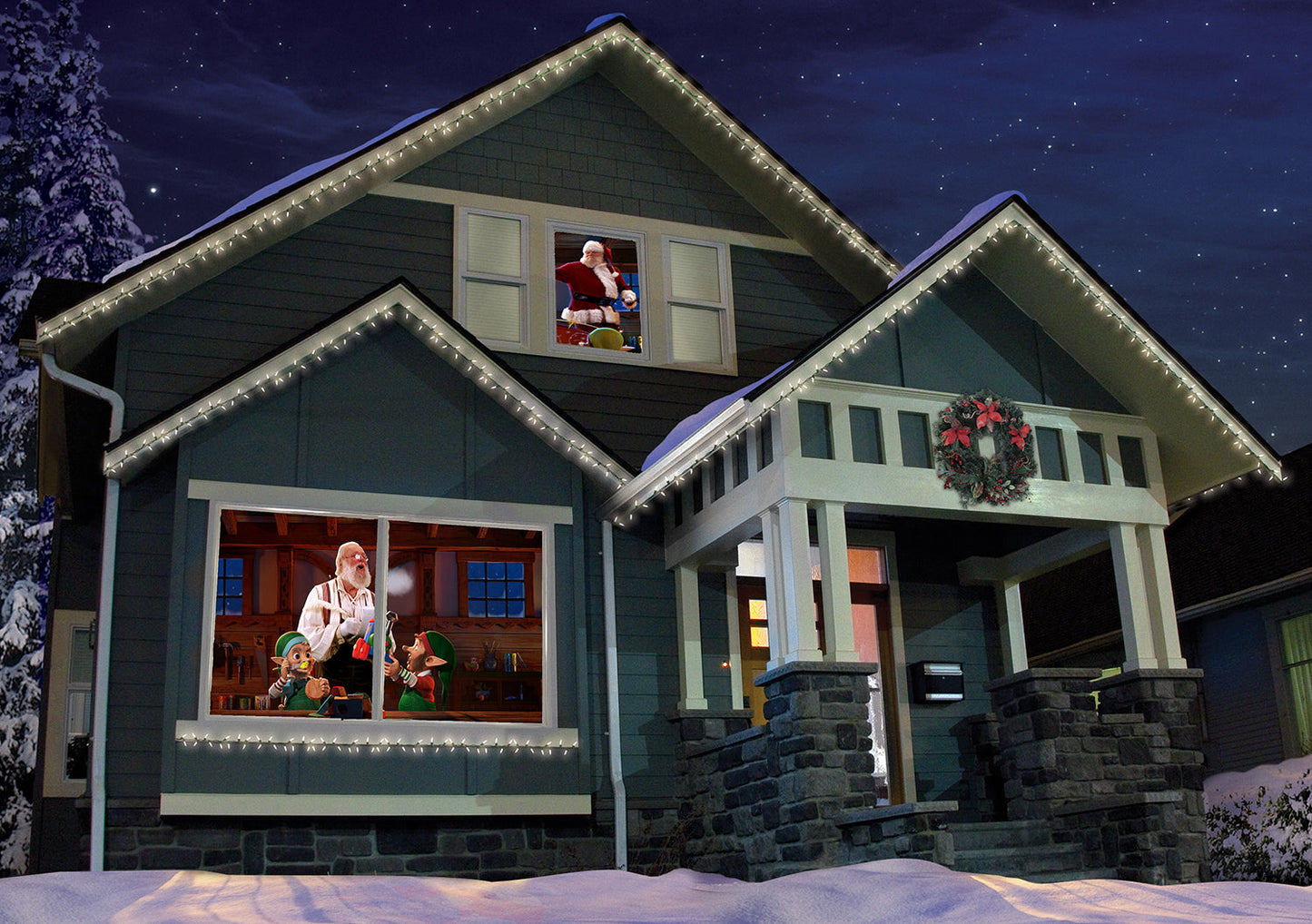 Santa's Workshop Chistmas Digital Decoration on DVD