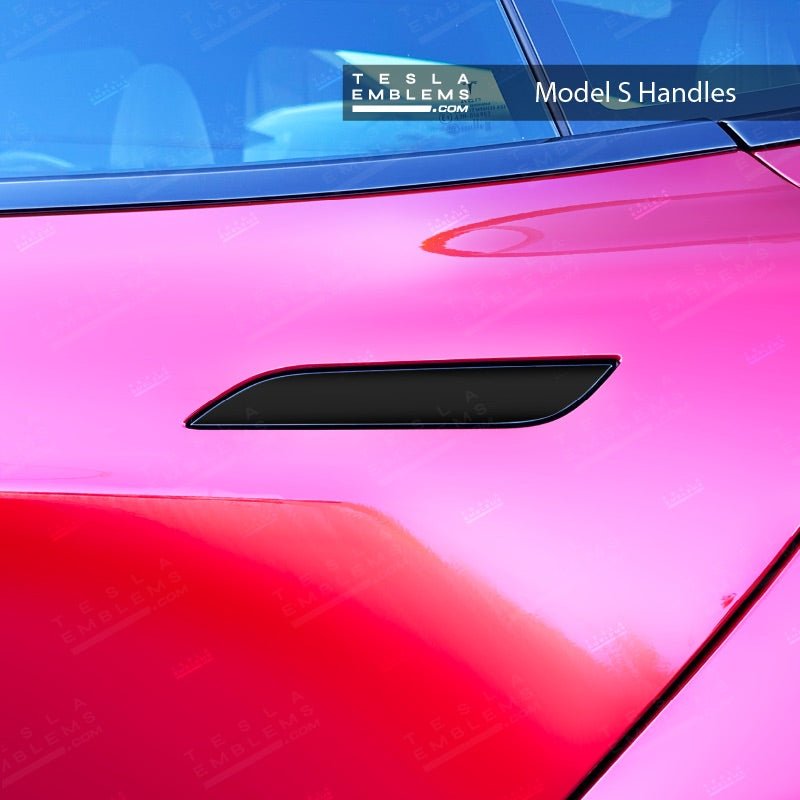 3M Satin Black Tesla Door Handle Decals (4pcs)