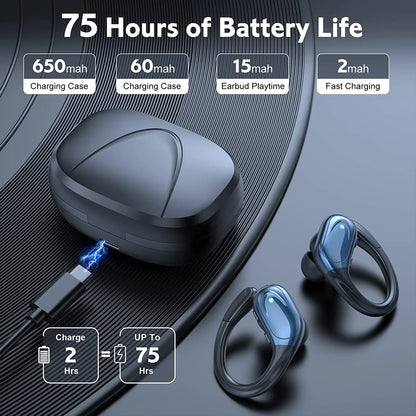 BX17 Bluetooth Earphones Tws Ear Hook Bluetooth 6.0 Running Sports Stereo Buttons Control With Microphone Wireless Headphones