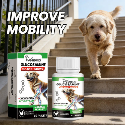 Pet Joint Chew Nourishing Alleviating Joint Discomfort Enhance Vitality Cartilage Tissue Joint Care Tablets Nutrition Supplement