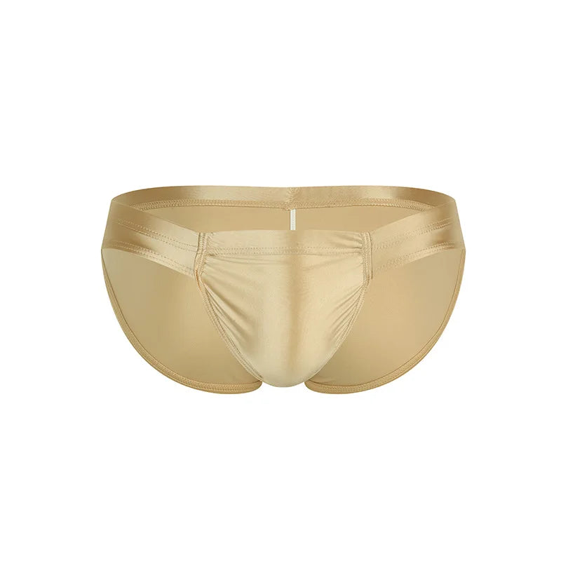 2026 fashion solid color men's three-dimensional triangle breathable sports low waist high elastic tight body F3605