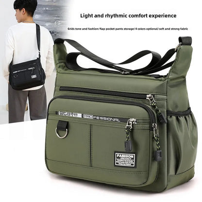 Oxford Shoulder Bag For Everyday Use - Large Capacity Unisex Crossbody With Multiple Compartments