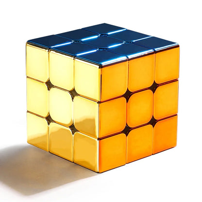 Gold Metallic Magnetic 3x3 Cube