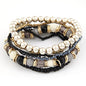 Bohemian Beads Charm Bracelets & Bangles for Women Fashion Love Feather Tassel Bracelet Multilayer Bracelet Femme 2024New