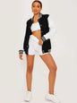 Women's Fleece Varsity Baseball Jacket