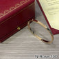 Rose Gold Silver Plated Diamond Studded Bangle Bracelet for Women 16 17 18 19 Size Fashion Jewelry Bracelets