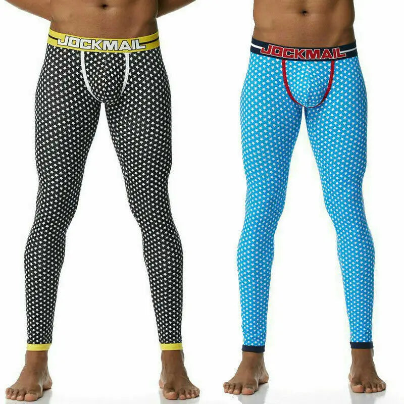 Men's Thermo Underwear Fashion Men Thermal Long Johns Mens Sexy Underwear Penis Pouch Warm Male Leggings Pants Autumn Winter