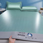 Cooling Summer Ice Silk Mat Carbon Fibres Sleeping Cool Bed Pad Wide Edging Mats Charcoal Double Mattress Cover with Pillowcase