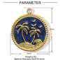 3pcs/Lot Stainless Steel Enamel Plam Flip Flop Shell Diy Charm Women Watermelon Strawberry Necklace Pendant Summer Ocean Jewelry