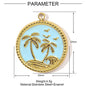 3pcs/Lot Stainless Steel Enamel Plam Flip Flop Shell Diy Charm Women Watermelon Strawberry Necklace Pendant Summer Ocean Jewelry