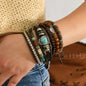 Western Country Hat Animal Head Leaf Feather Women Charm Bracelets Women Leather Bracelets Men Bangle Wholesale Jewelry Gift