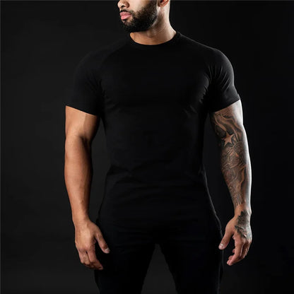 FlexFit Cotton Tee: Summer Athletic Muscle Shirt