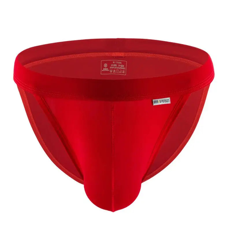 BRAVE PERSON Mens Briefs Sexy Low waist Underwear U Convex Pouch Male Underpants High Cut Briefs for Man