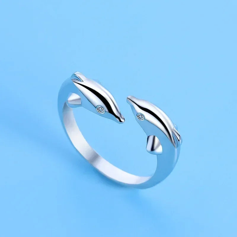 Hot 925 Sterling Silver Ring AAA Zircon Adjustable Simplicity Fashion Exquisite Women Jewelry Accessories Wedding Party Gift