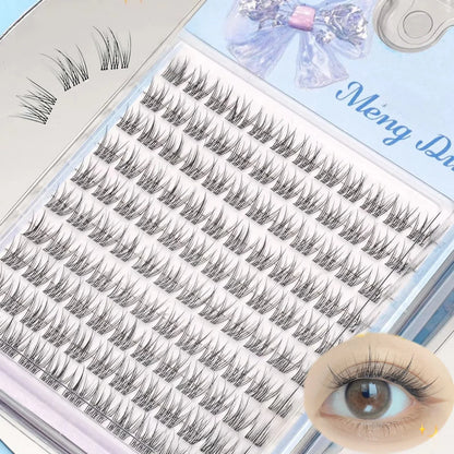 1/Box 120 Bundles Mink False Eyelashes Natural Russian 3D Lashes Individual Eyelash Extension Cluster Makeup Tool Lash