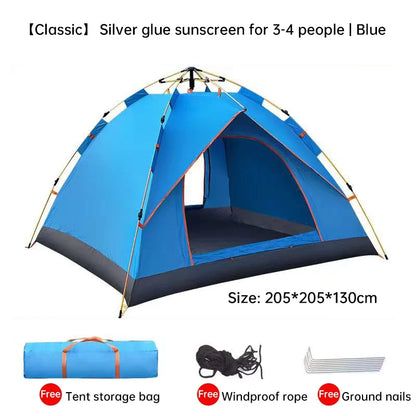 QuickSet Oasis: Auto Tent for 2-4, Rain & Sun Ready!